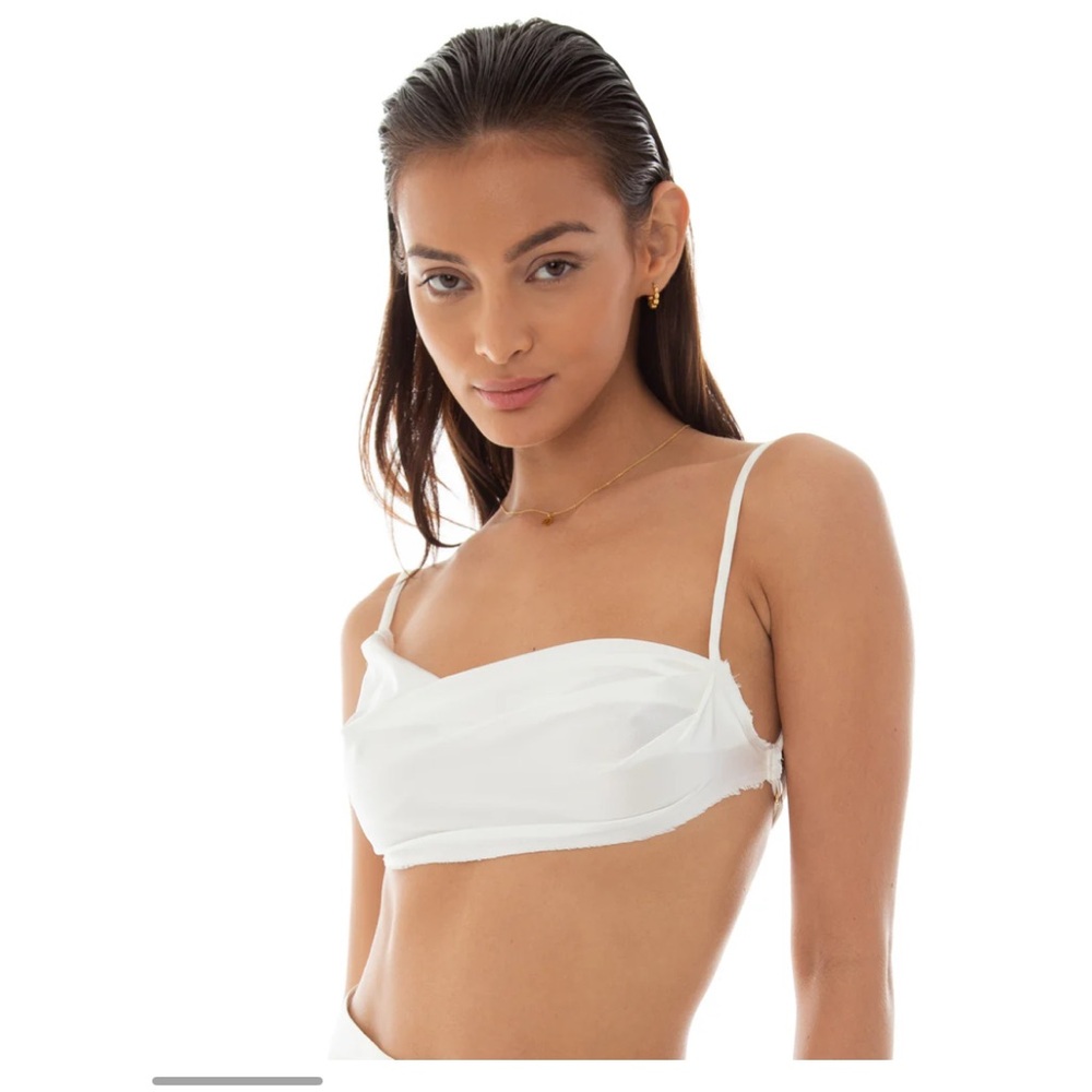 Are You Am I Cai Bra Top in White